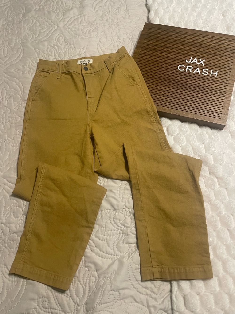Madewell High-Rise Jeans in Mustard